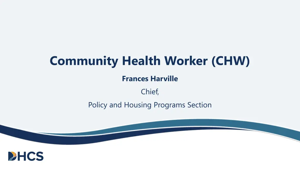 community health worker chw