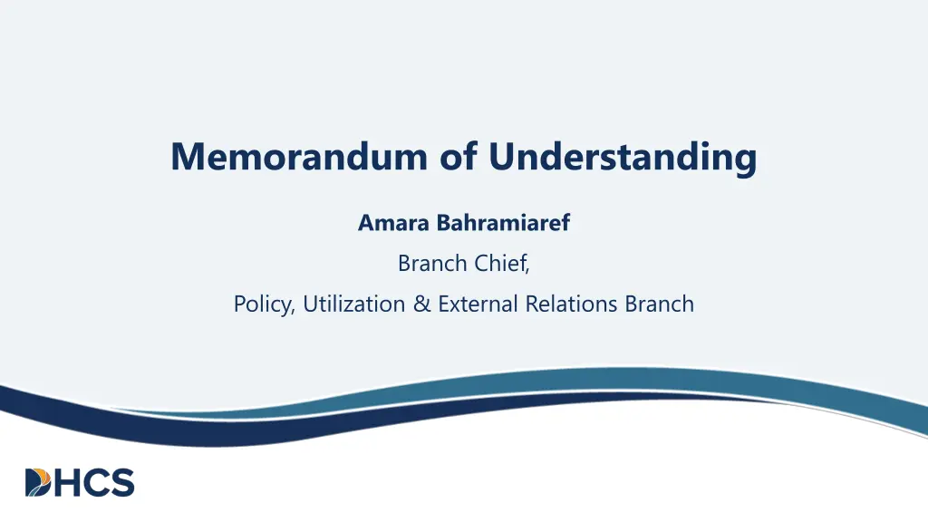 memorandum of understanding