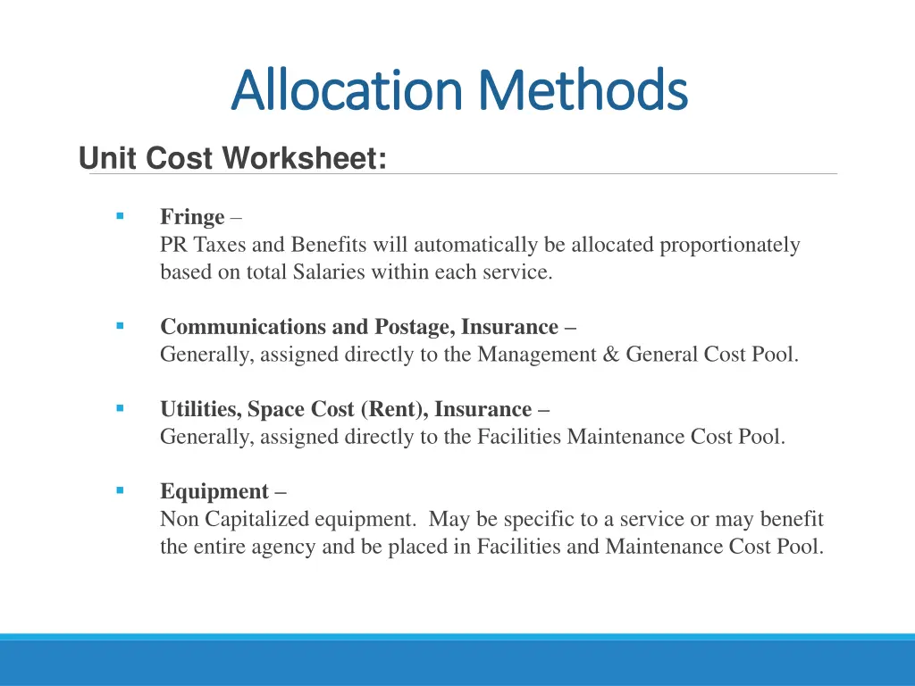 allocation methods allocation methods 1