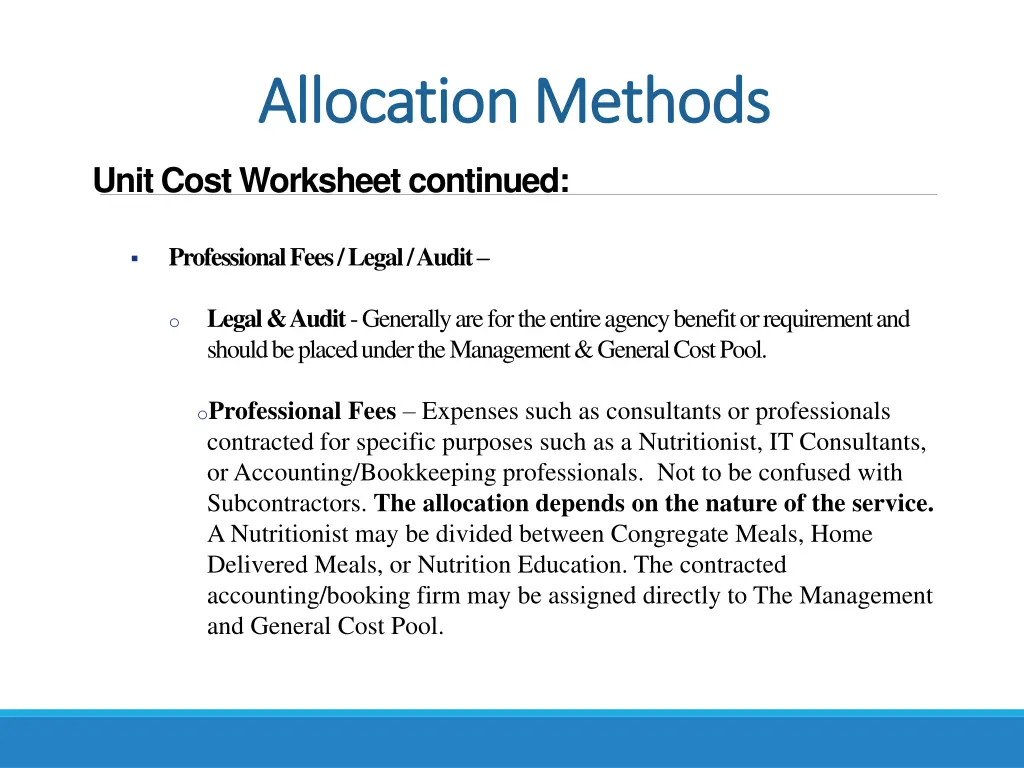 allocation methods allocation methods 3