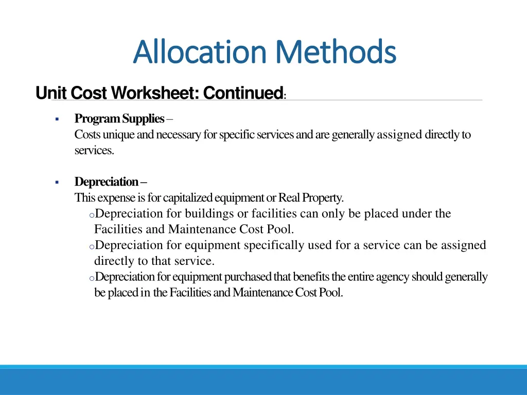 allocation methods allocation methods 5