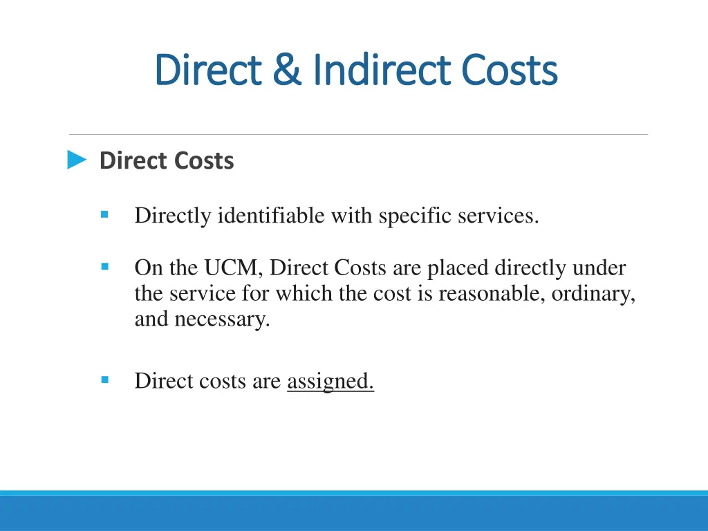 direct indirect costs direct indirect costs