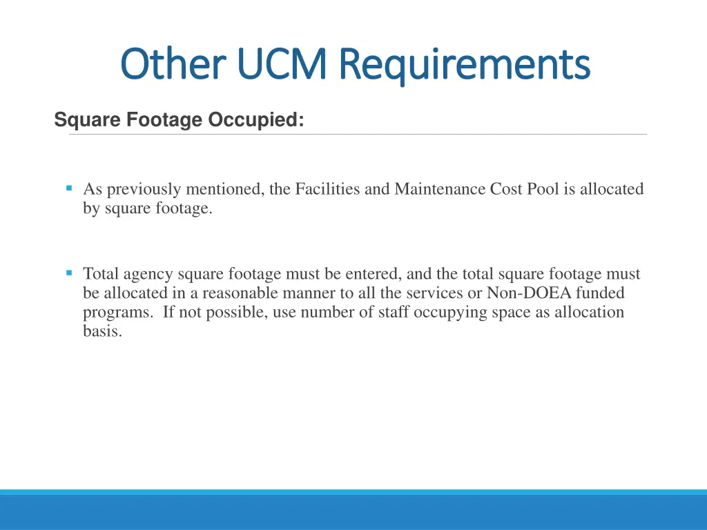 other ucm requirements other ucm requirements