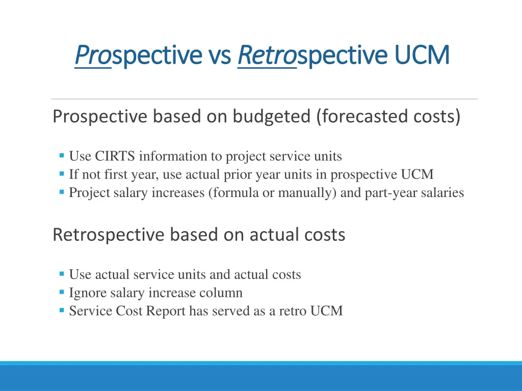 pro pro spective vs spective vs retro