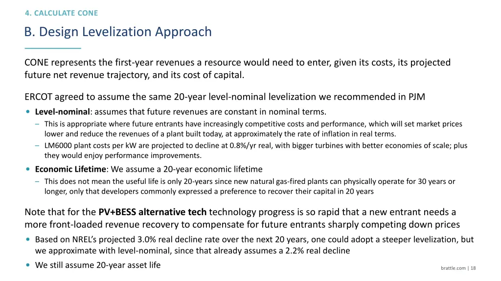 b design levelization approach