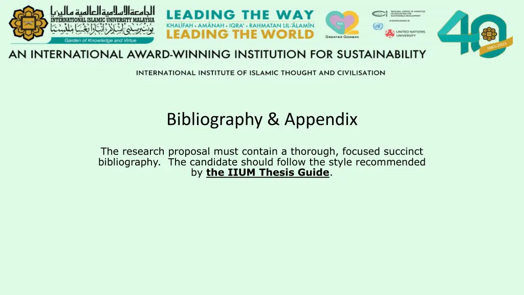 bibliography appendix