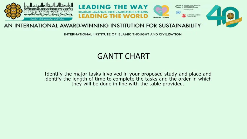 gantt chart