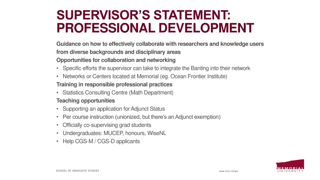 supervisor s statement professional development 5