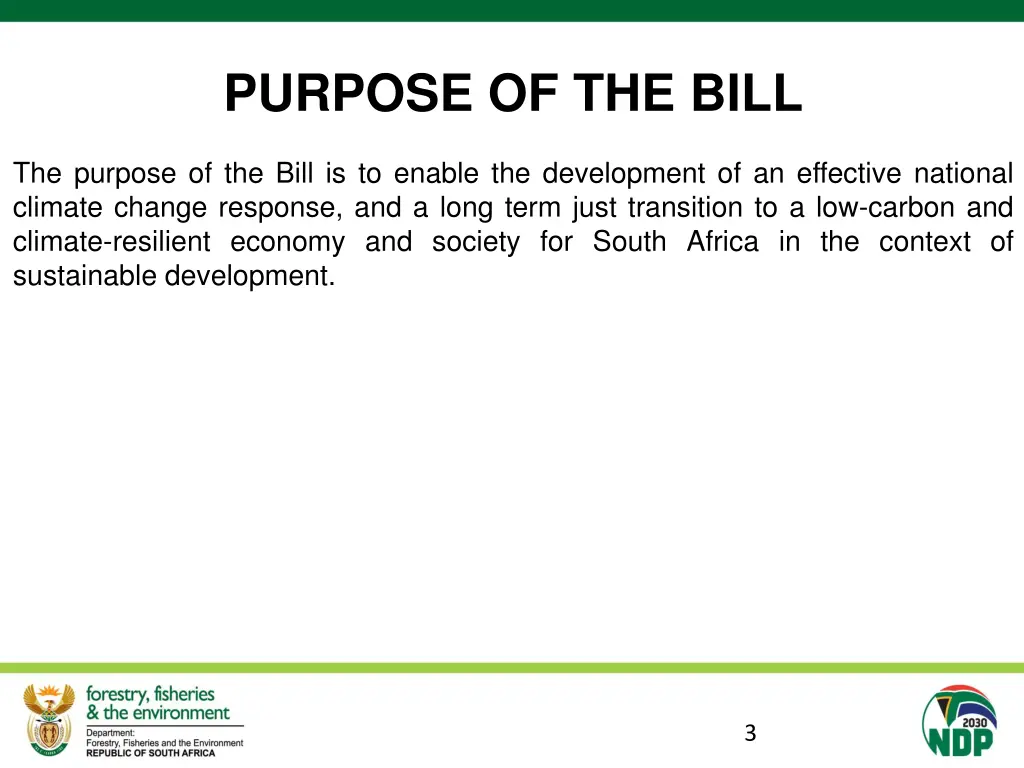 purpose of the bill