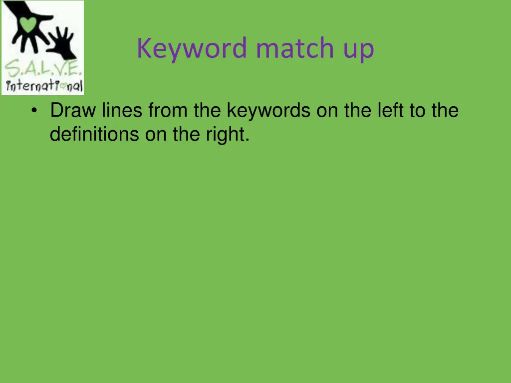 keyword match up