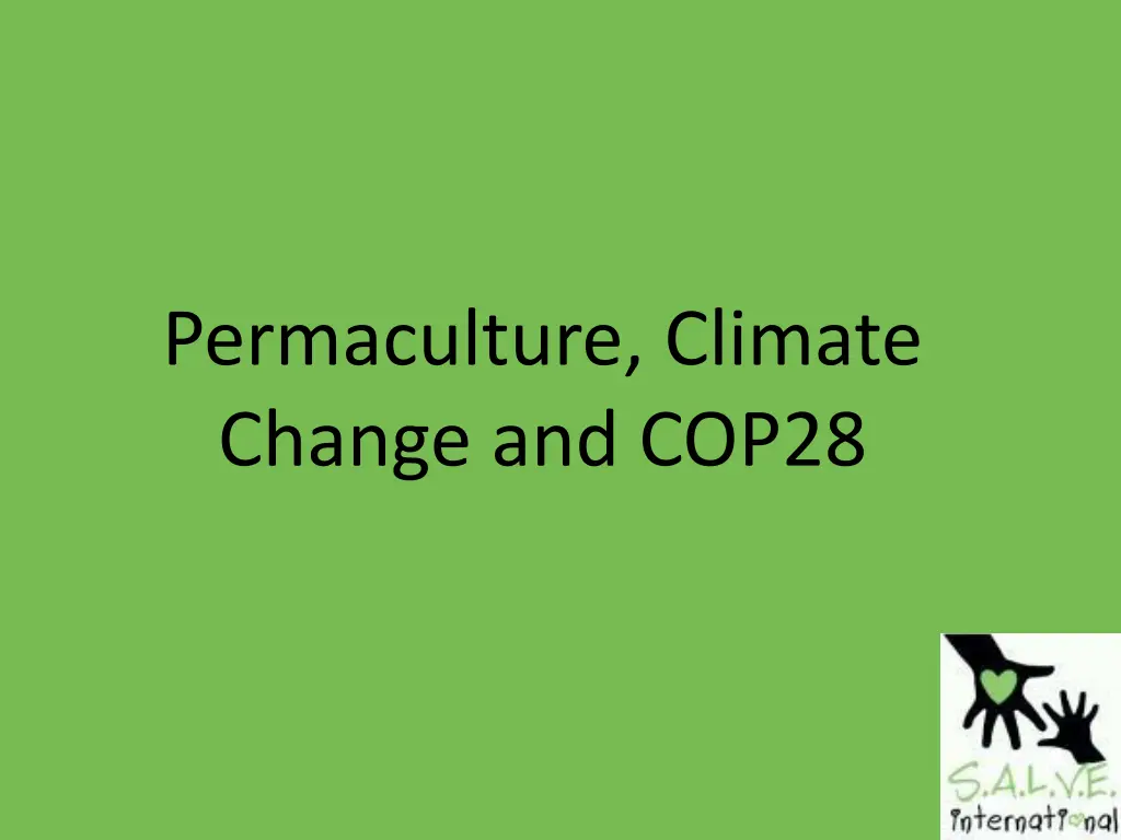 permaculture climate change and cop28