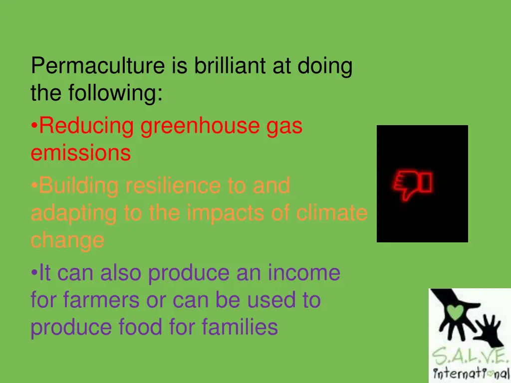 permaculture is brilliant at doing the following 1