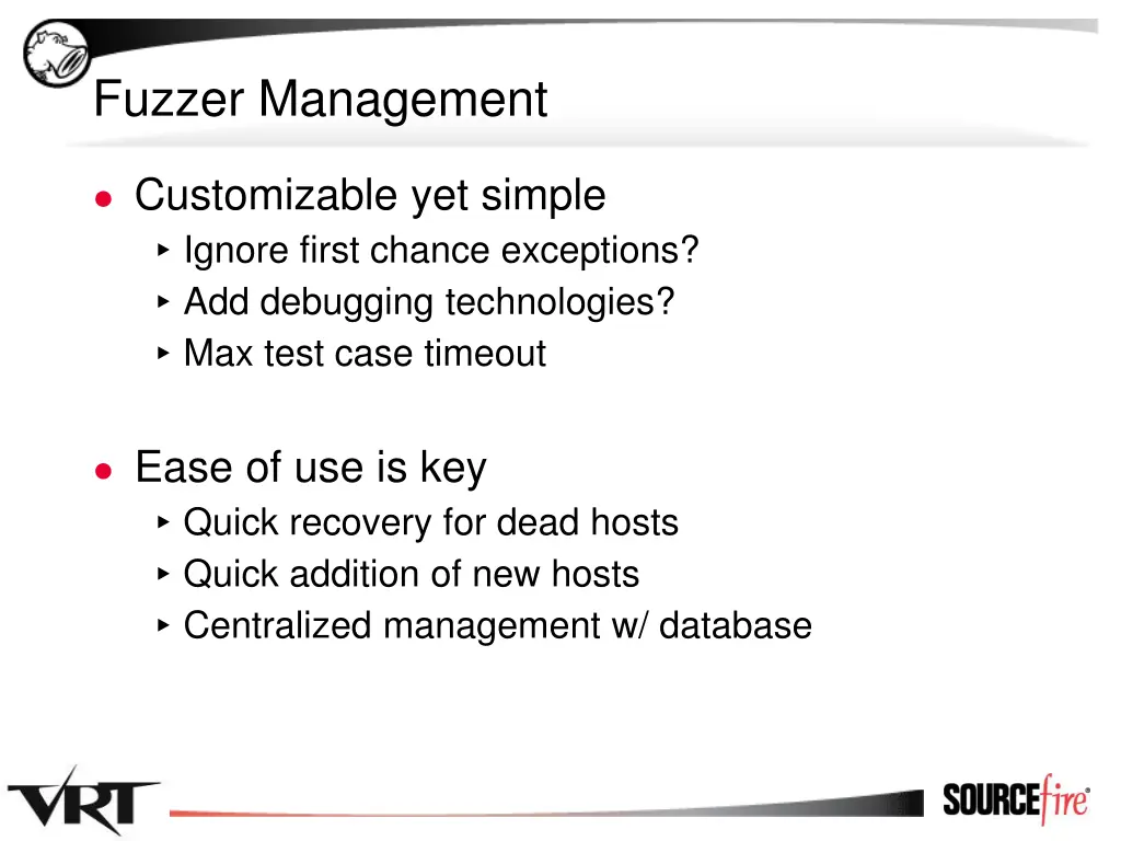 fuzzer management