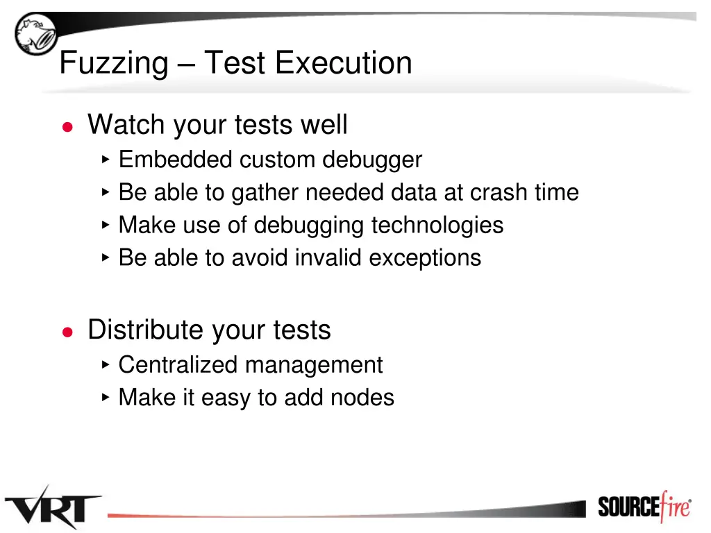 fuzzing test execution