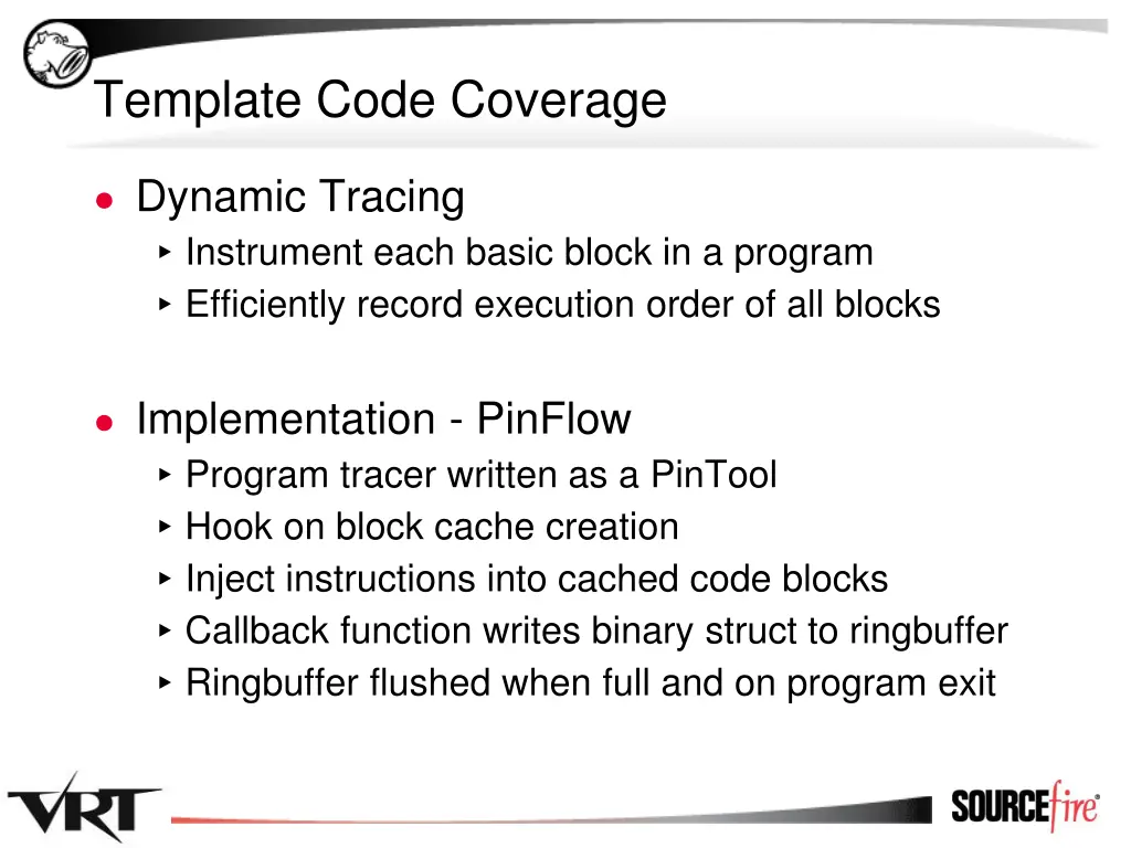 template code coverage