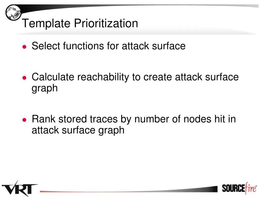 template prioritization