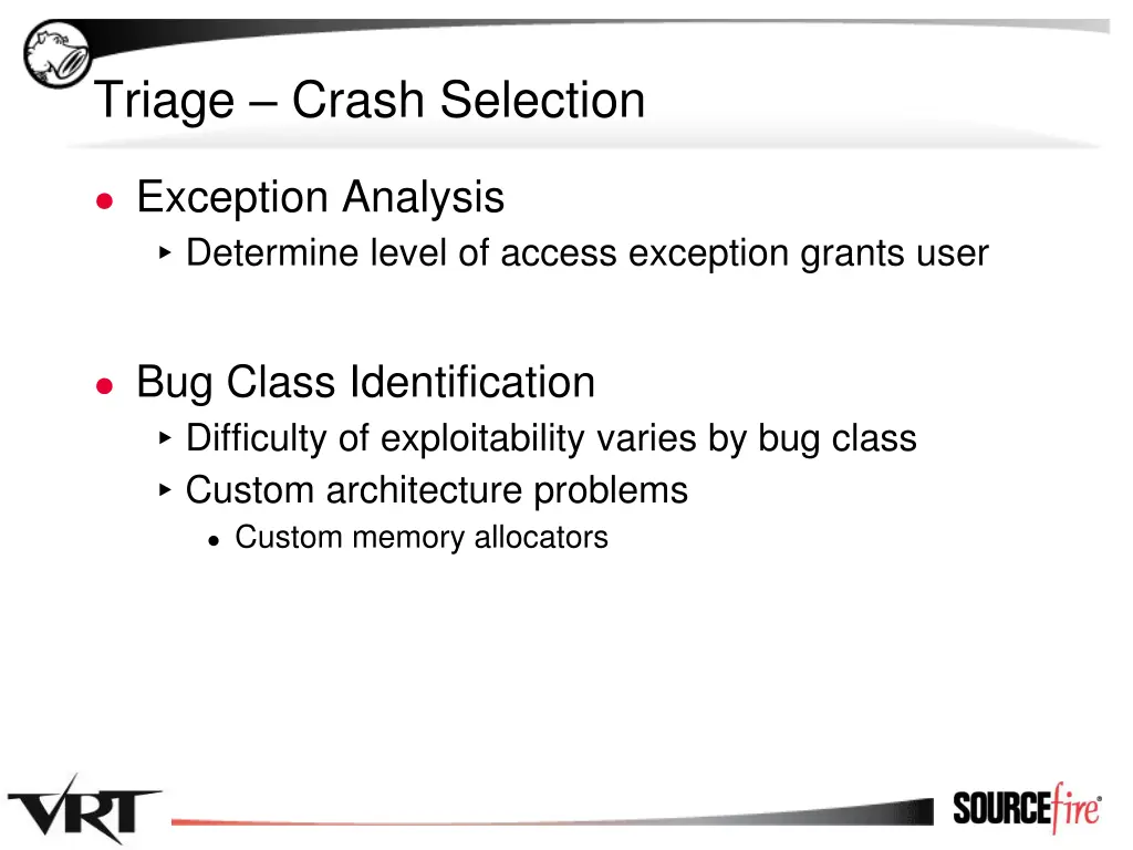 triage crash selection 1