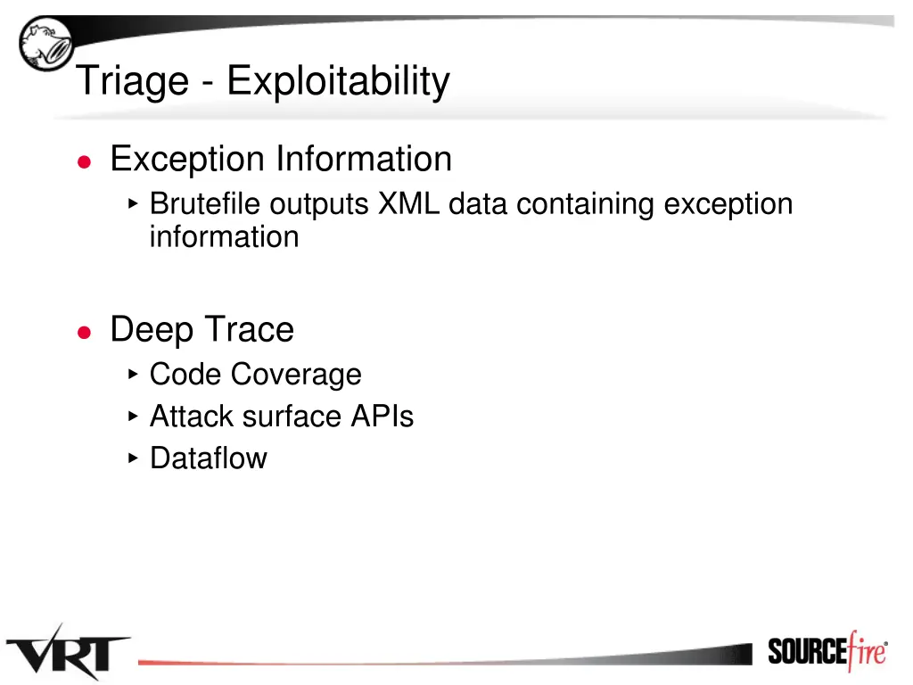 triage exploitability