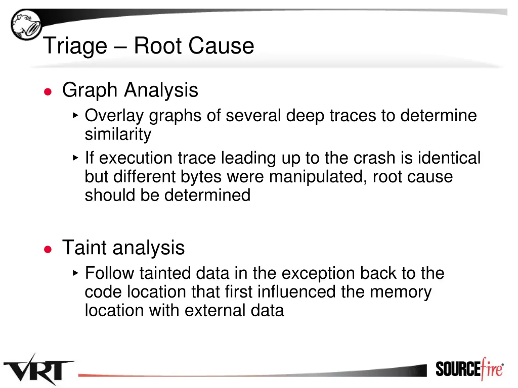 triage root cause