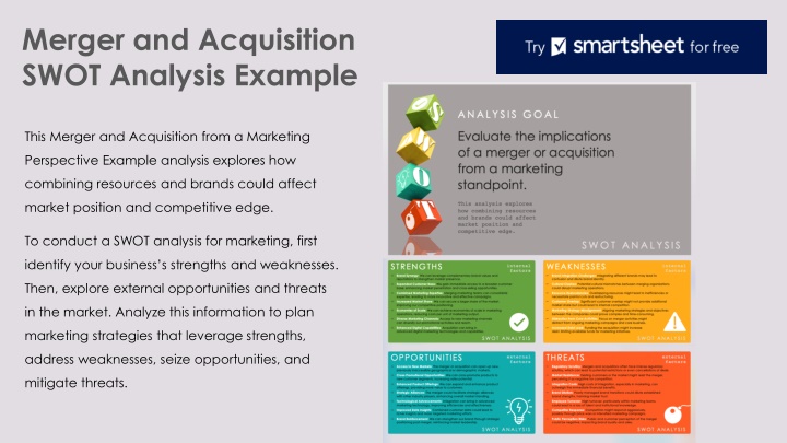 merger and acquisition swot analysis example