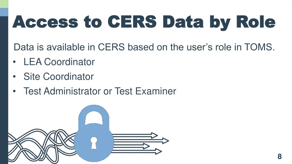 access to cers data by role access to cers data