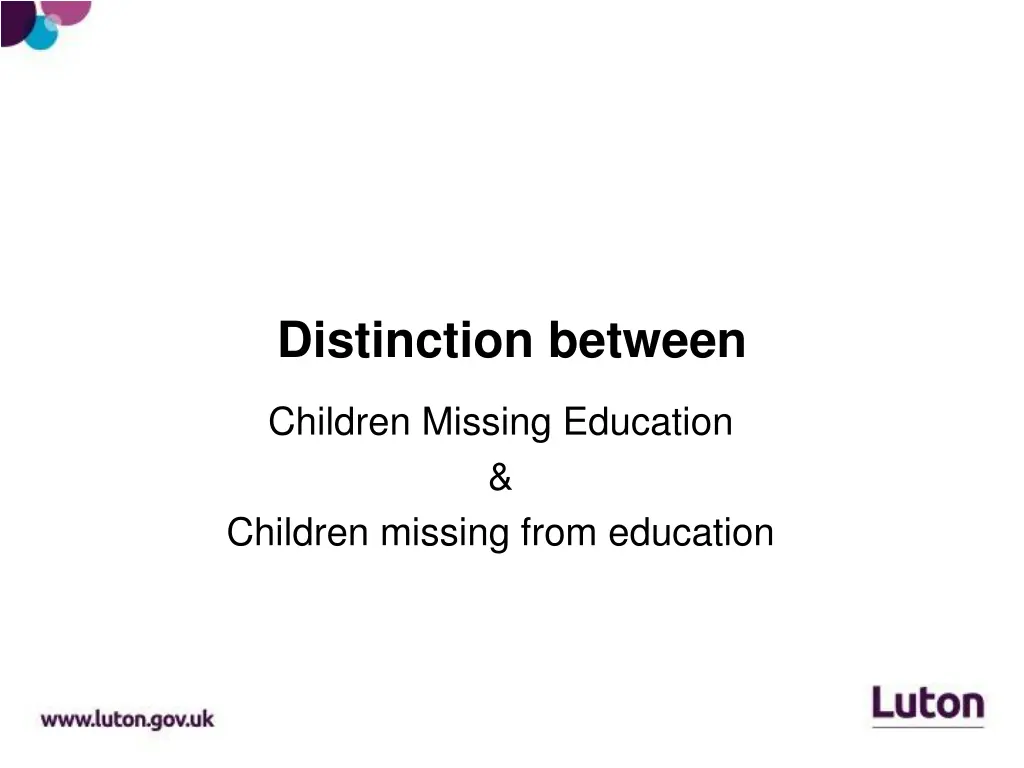 distinction between