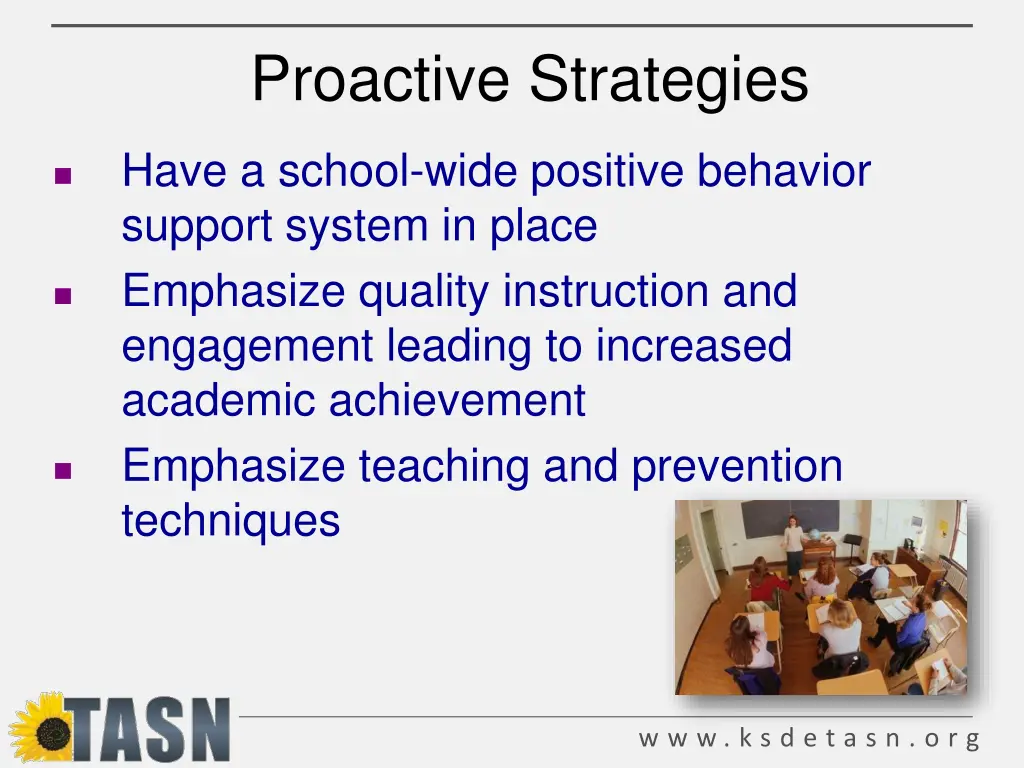 proactive strategies