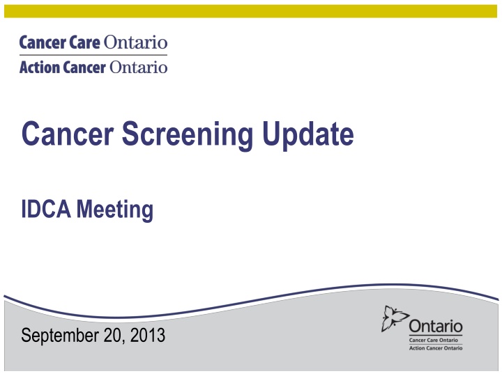 cancer screening update