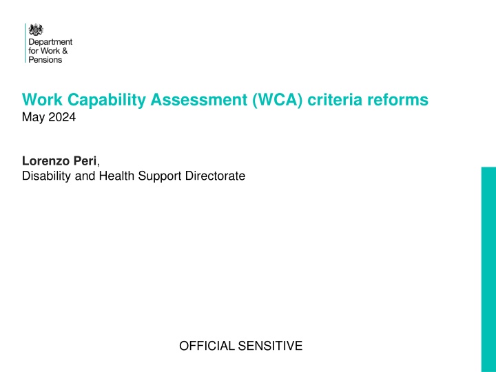 work capability assessment wca criteria reforms