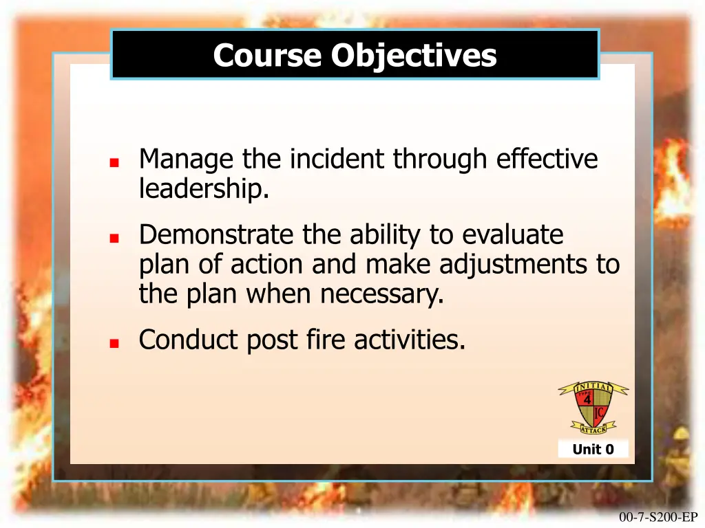 course objectives 1