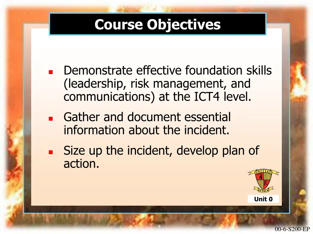 course objectives