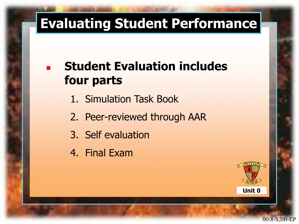 evaluating student performance