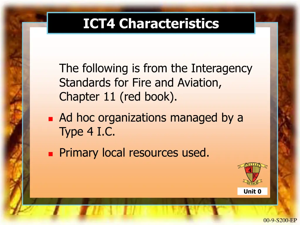 ict4 characteristics