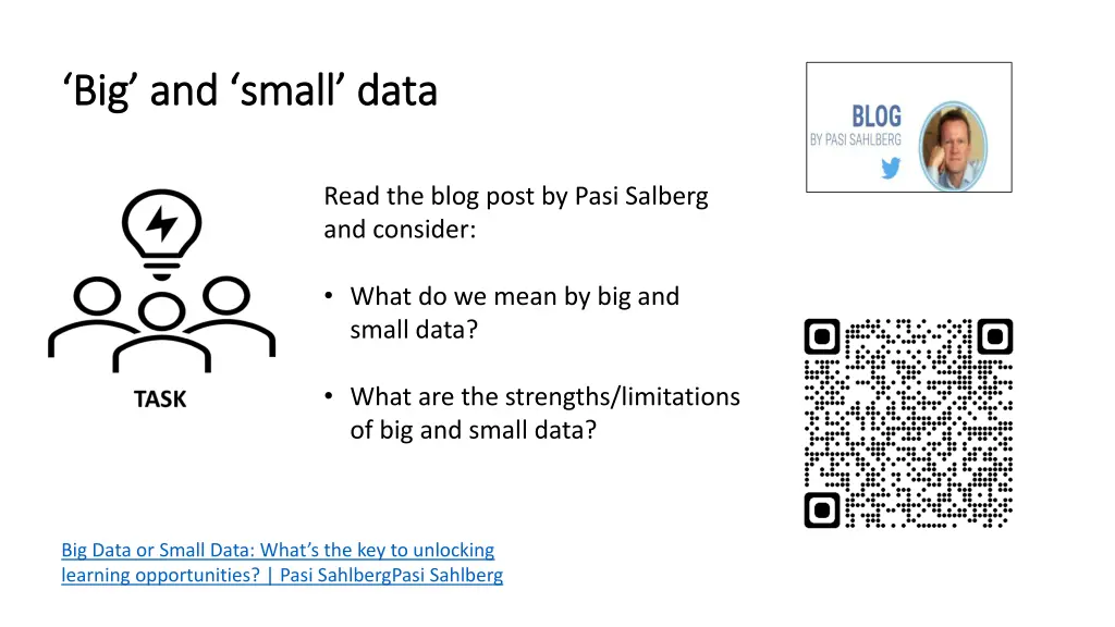 big and small data big and small data