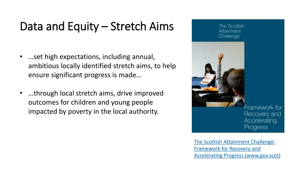 data and equity data and equity stretch aims