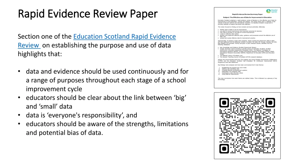 rapid evidence review paper rapid evidence review