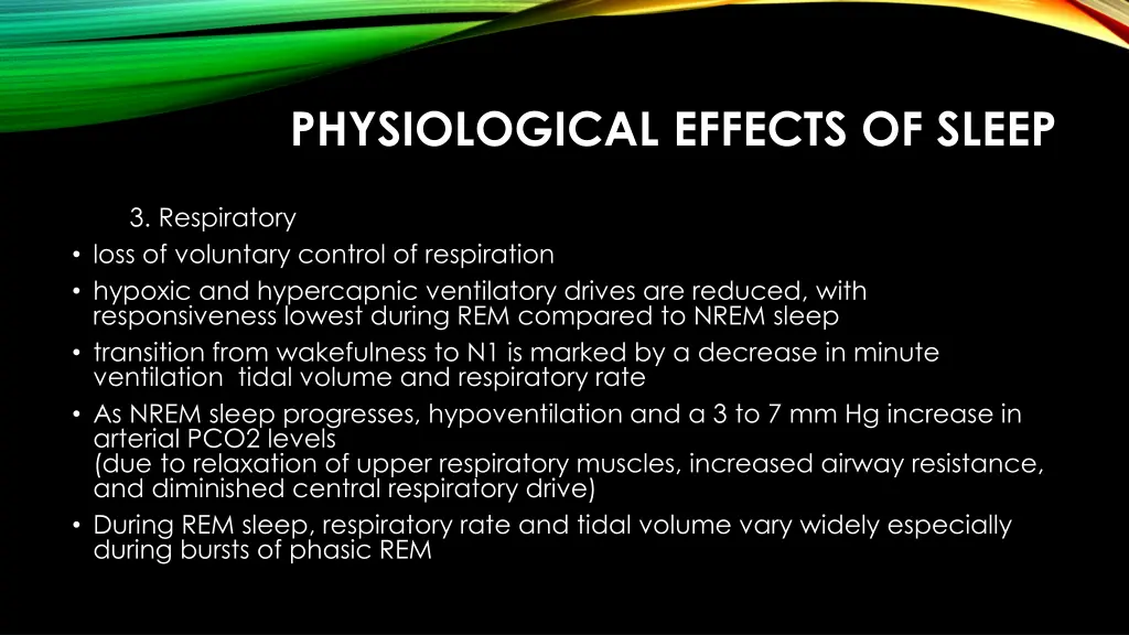 physiological effects of sleep 1