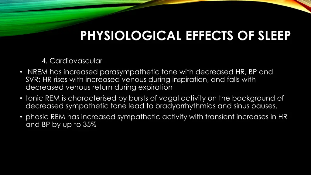 physiological effects of sleep 2