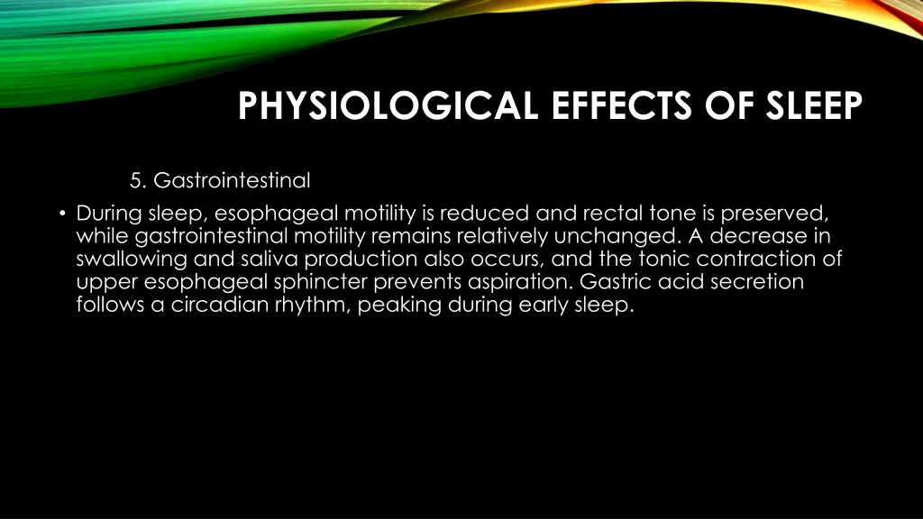 physiological effects of sleep 3
