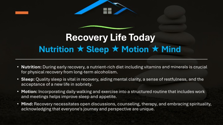 recovery life today nutrition sleep motion mind