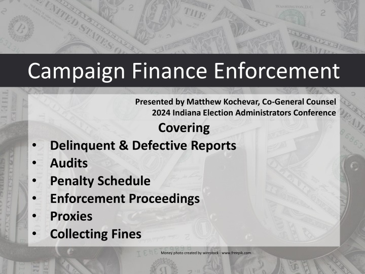 campaign finance enforcement