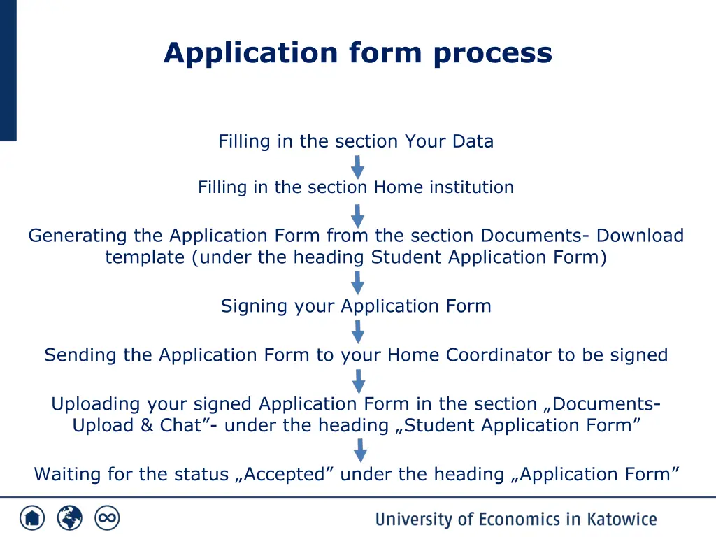 application form process