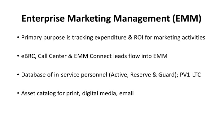 enterprise marketing management emm