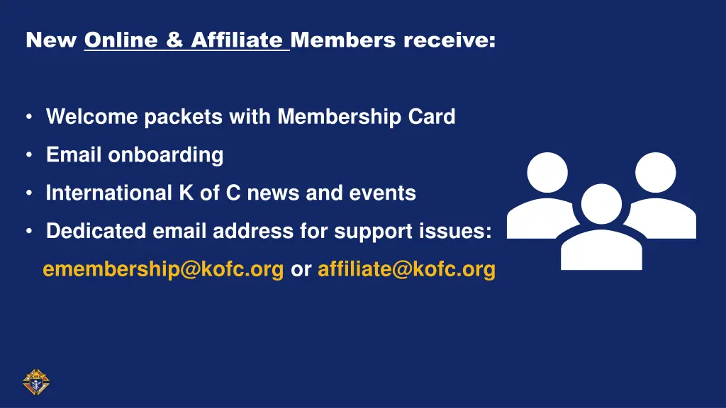 new online affiliate members receive