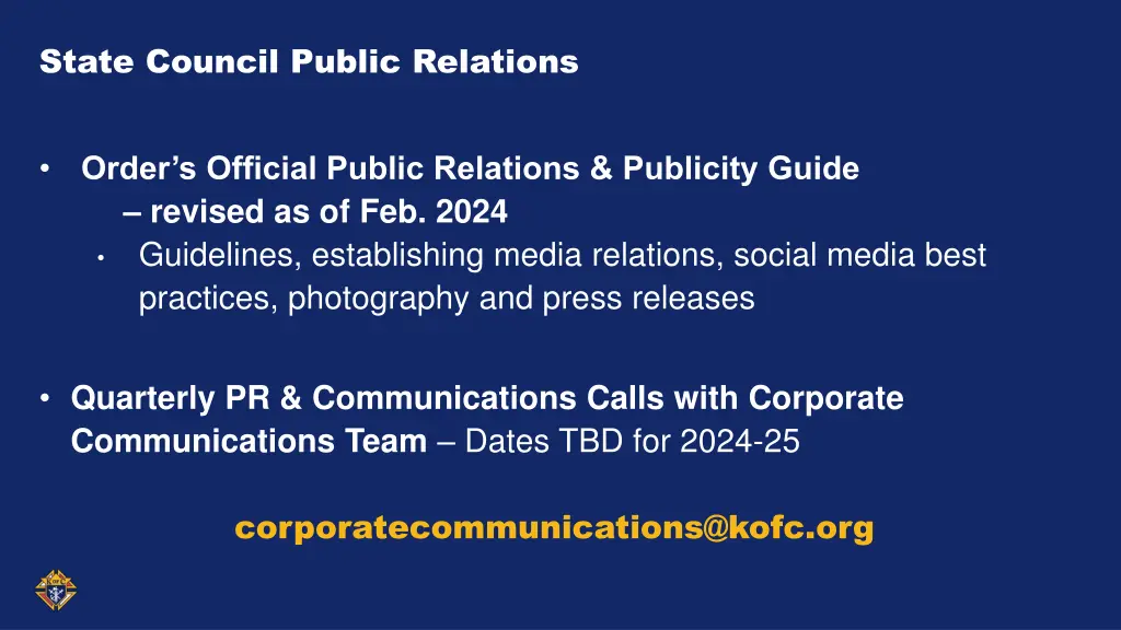 state council public relations