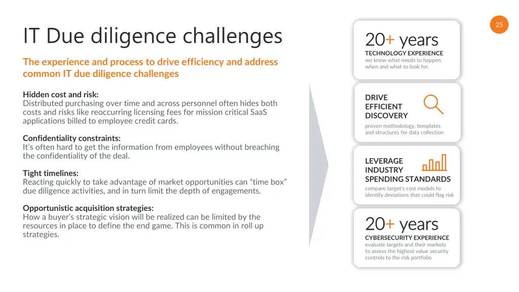 it due diligence challenges
