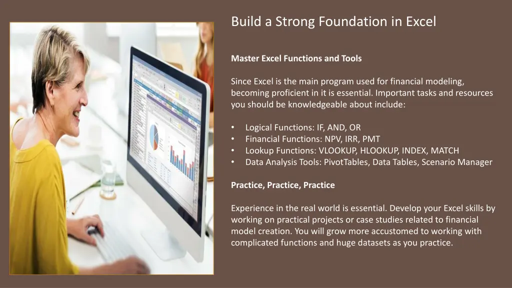 build a strong foundation in excel