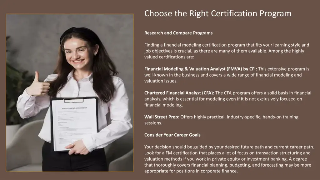 choose the right certification program