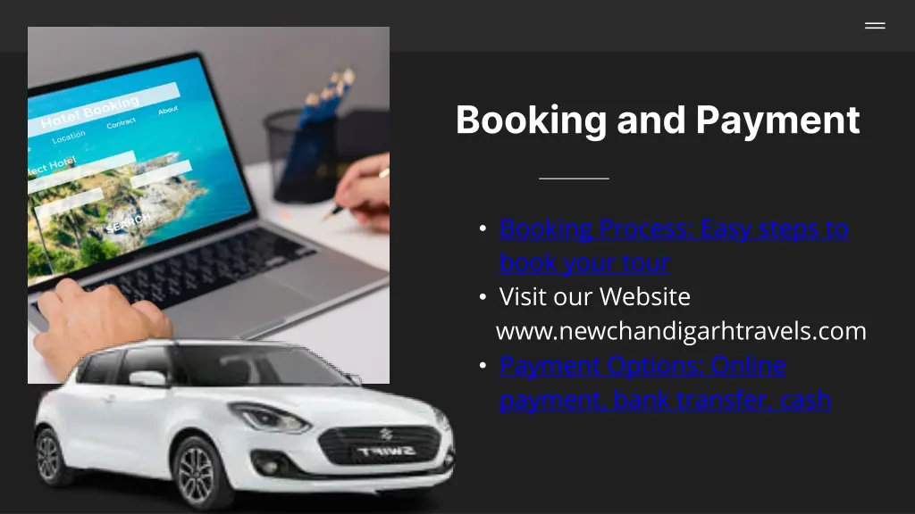booking and payment