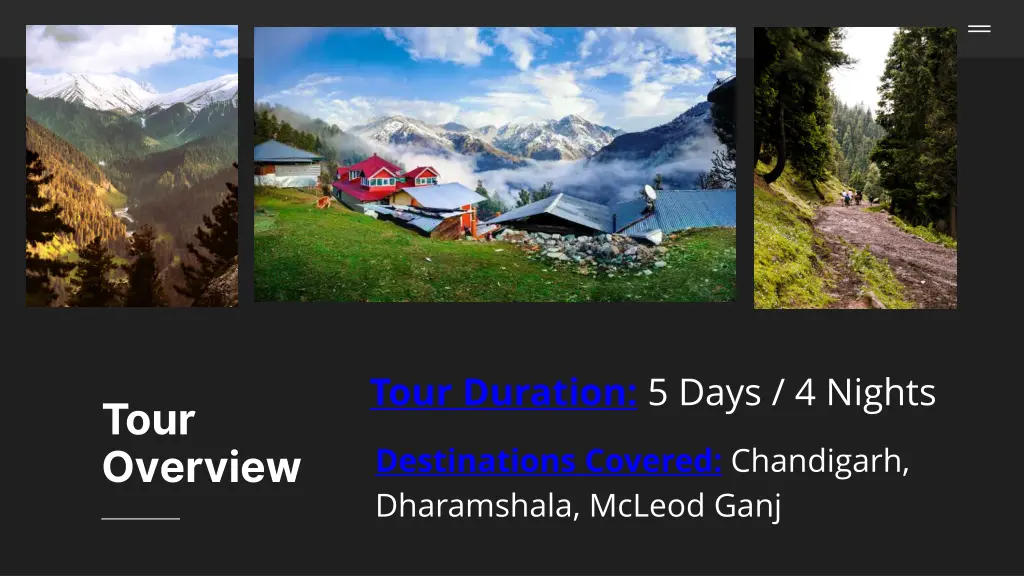 tour duration 5 days 4 nights